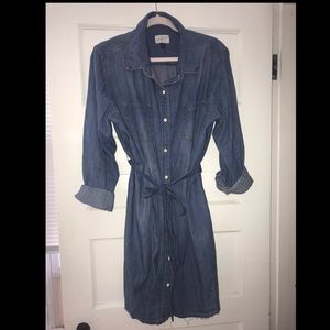 Denim button up dress/cardigan